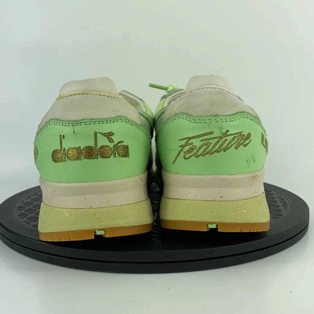 Diadora x Featire N9000 Pistachio Ice Cream Green Running Shoes Men's Size 10 - Picture 7 of 13